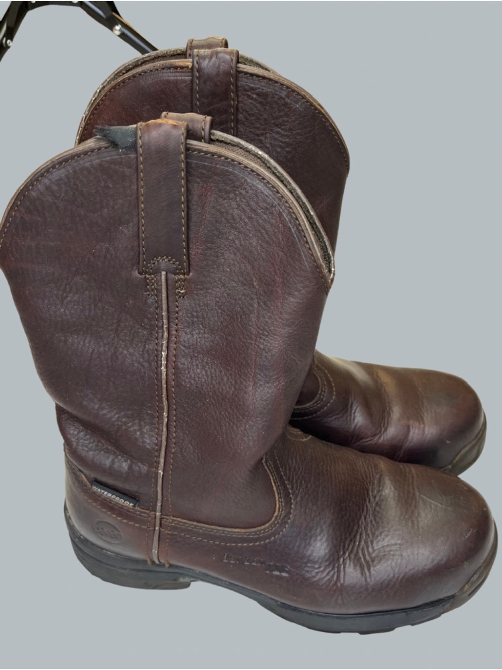 Carolina Men’s 8.5 D Brown Leather Waterproof Safety Toe Pull On Work Boots
